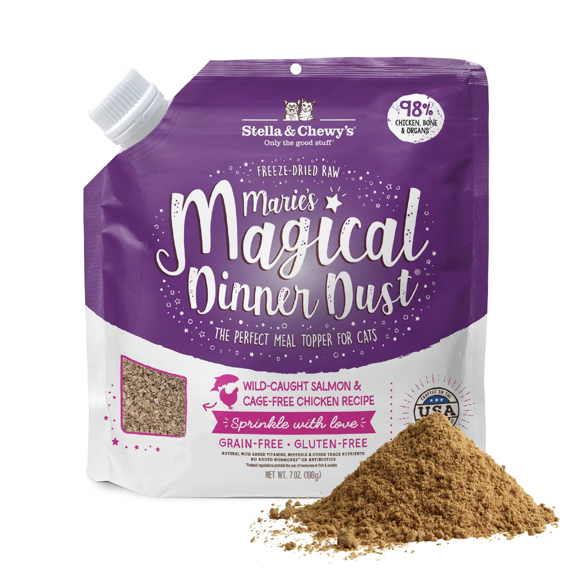 Marie’s Magical Dinner Dust Salmon & Chicken for Cats