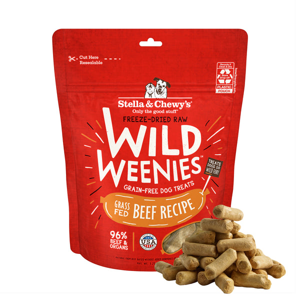 Grass-Fed Beef Wild Weenies for Dogs