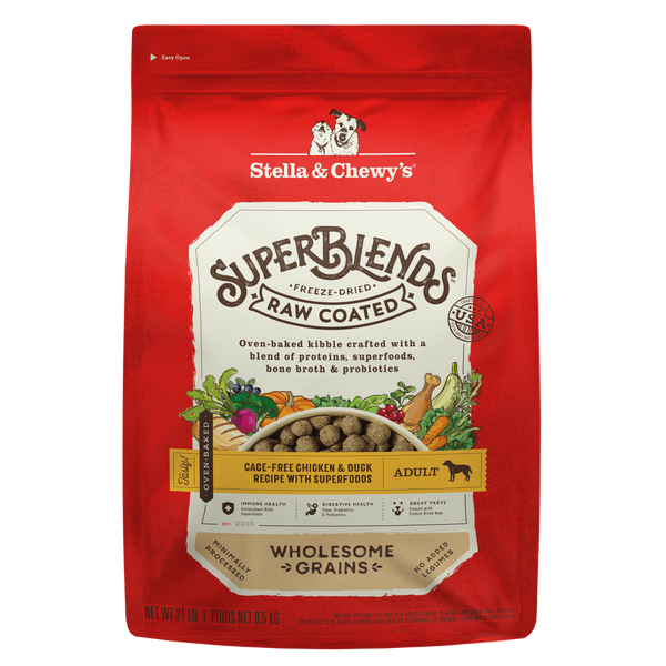 SuperBlends Raw Coated Chicken & Duck Recipe + Superfoods for Dogs