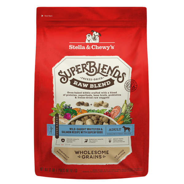 SuperBlends Raw Blend Whitefish & Salmon Recipe + Superfoods for Dogs