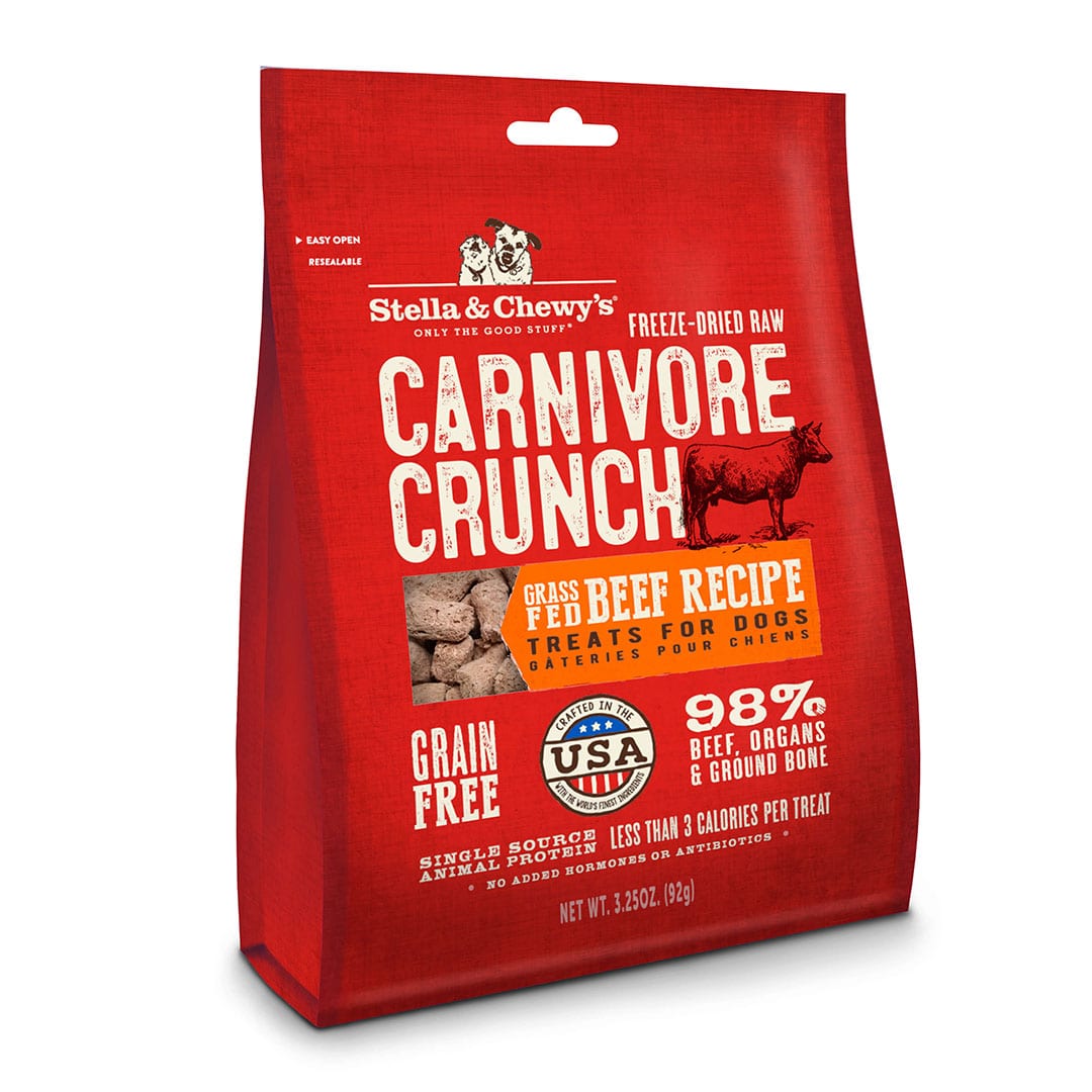 Grass-Fed Beef Carnivore Crunch Dog Treats by Stella & Chewy's