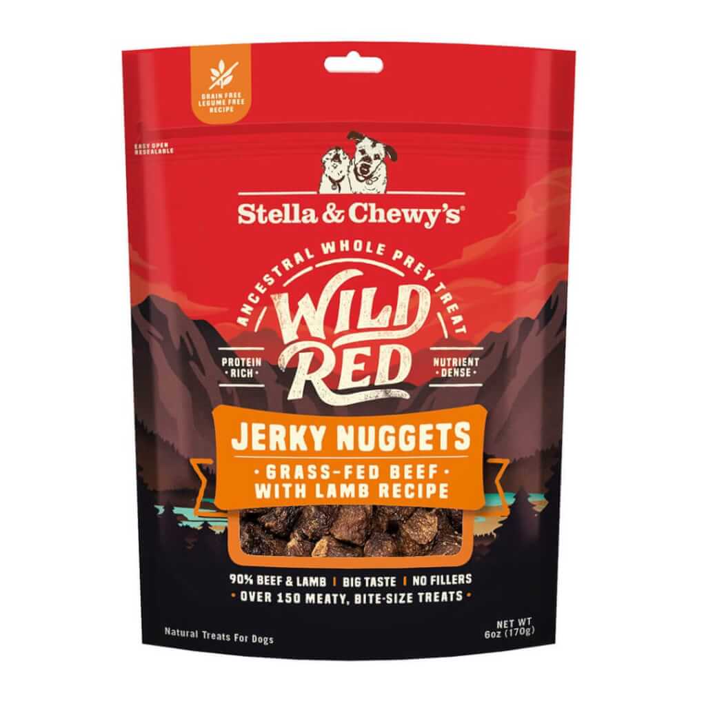 Wild Red Jerky Nuggets Beef & Lamb Dog Treats by Stella & Chewy's