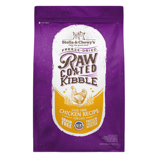 Raw Coated Kibble Cage-Free Chicken Recipe for Cats