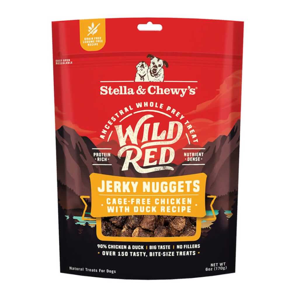Wild Red Jerky Nuggets Chicken & Duck Dog Treats by Stella & Chewy's