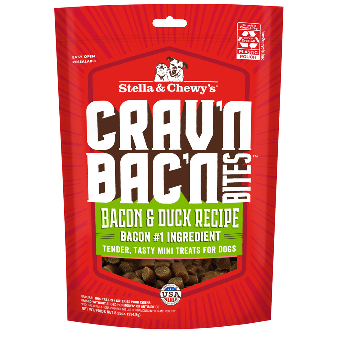 Crav’n Bac’n Bites Bacon & Duck Dog Treats by Stella & Chewy's