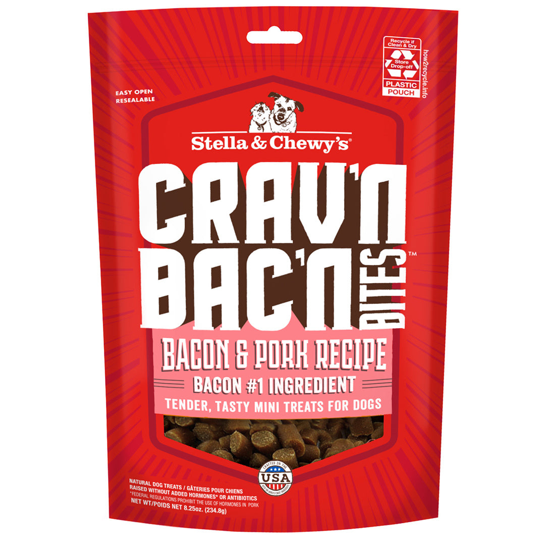 Crav’n Bac’n Bites Bacon & Pork Dog Treats by Stella & Chewy's