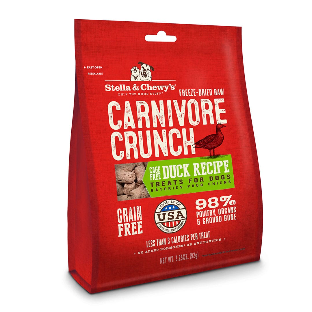 Cage-Free Duck Carnivore Crunch Dog Treats by Stella & Chewy's