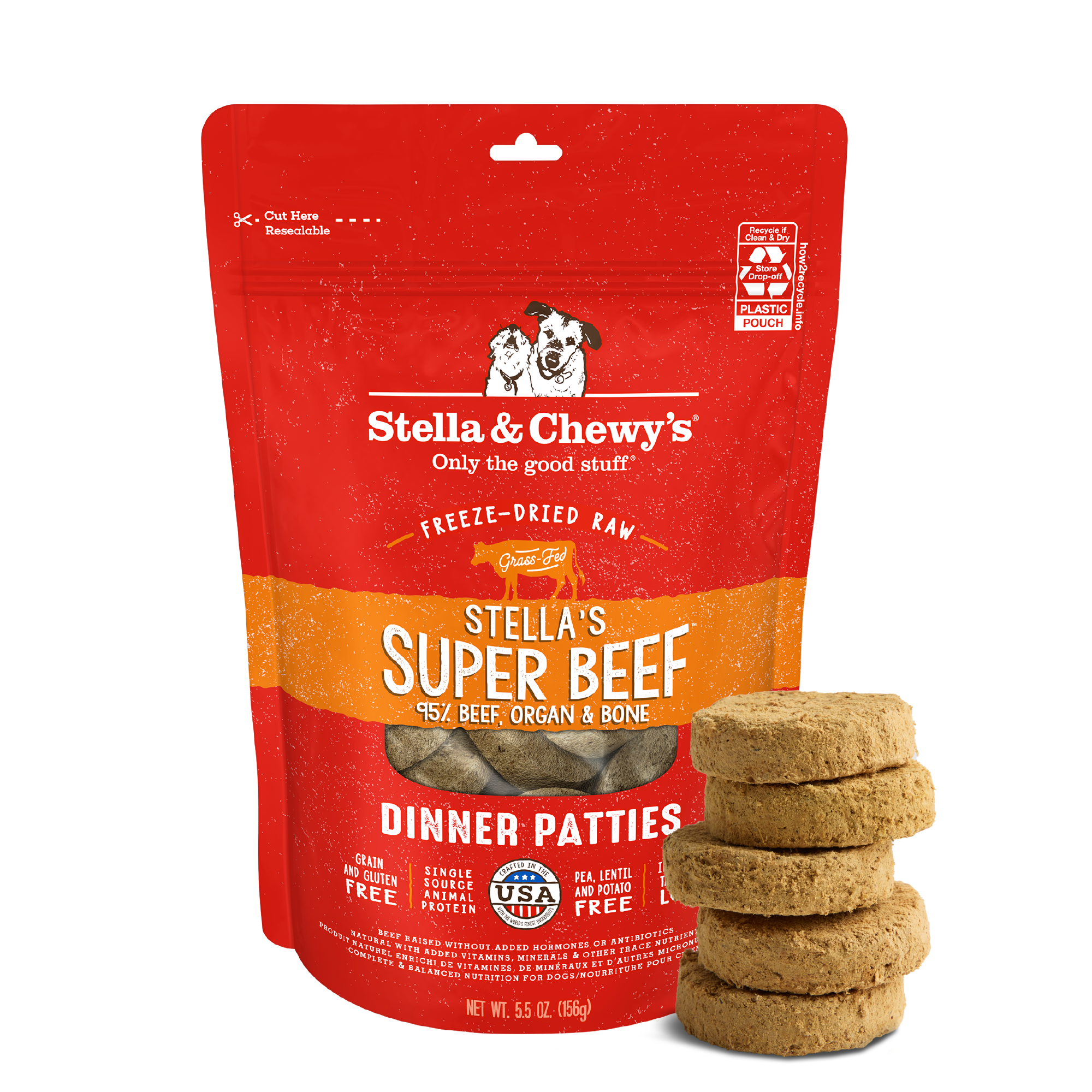 Stella & Chewy's Freeze Dried Stella’s Super Beef Dinner Patties by Stella & Chewy's