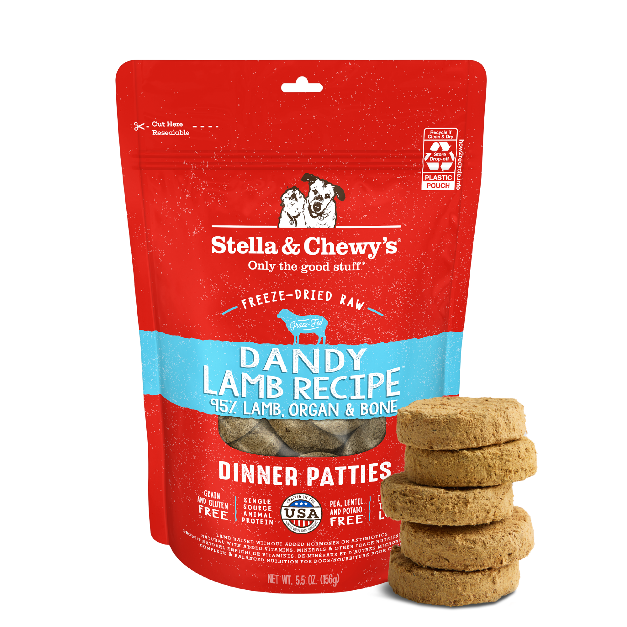Stella & Chewy’s Freeze Dried Raw Dandy Lamb Dinner Patties by Stella & Chewy's