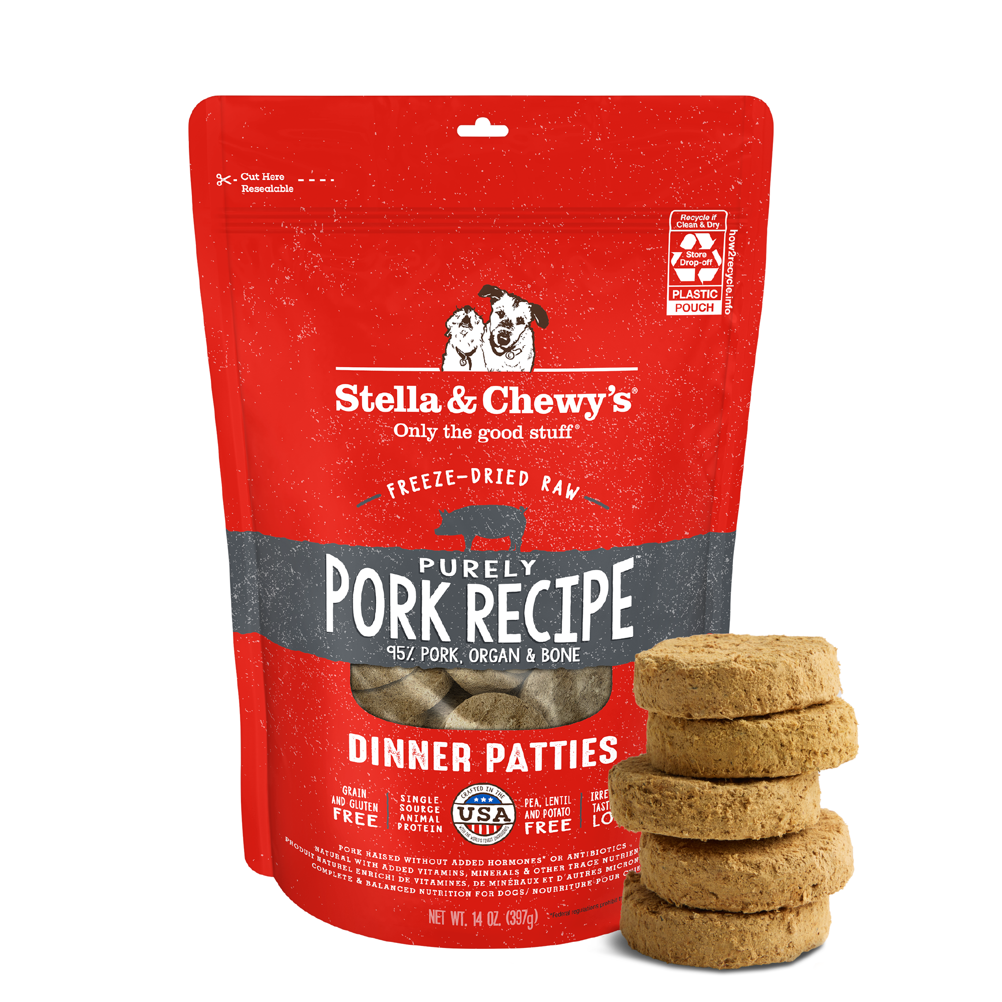 Stella & Chewy’s Freeze Dried Purely Pork Dinner Patties by Stella & Chewy's