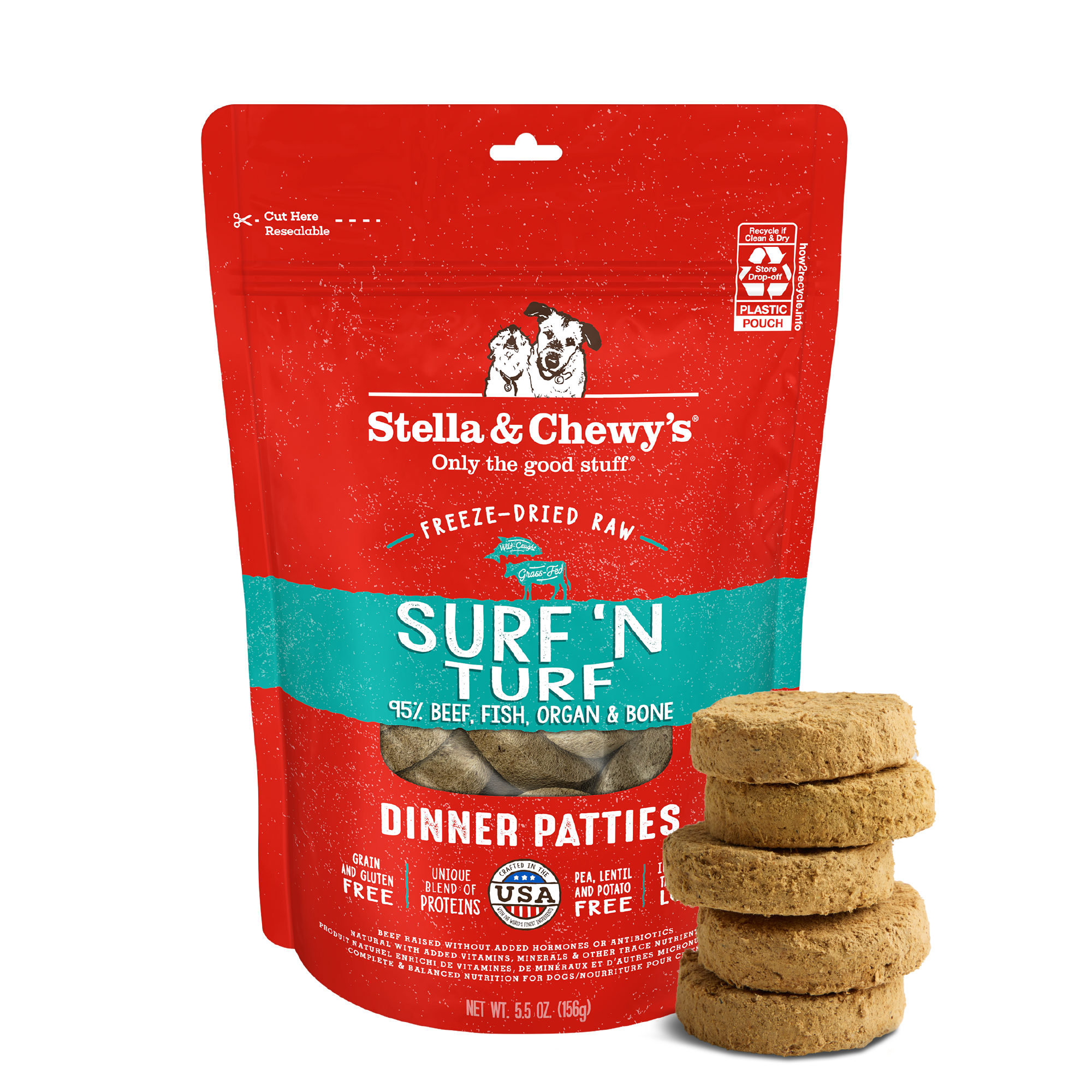 Stella & Chewy’s Freeze Dried Surf N Turf Dinner Patties by Stella & Chewy's