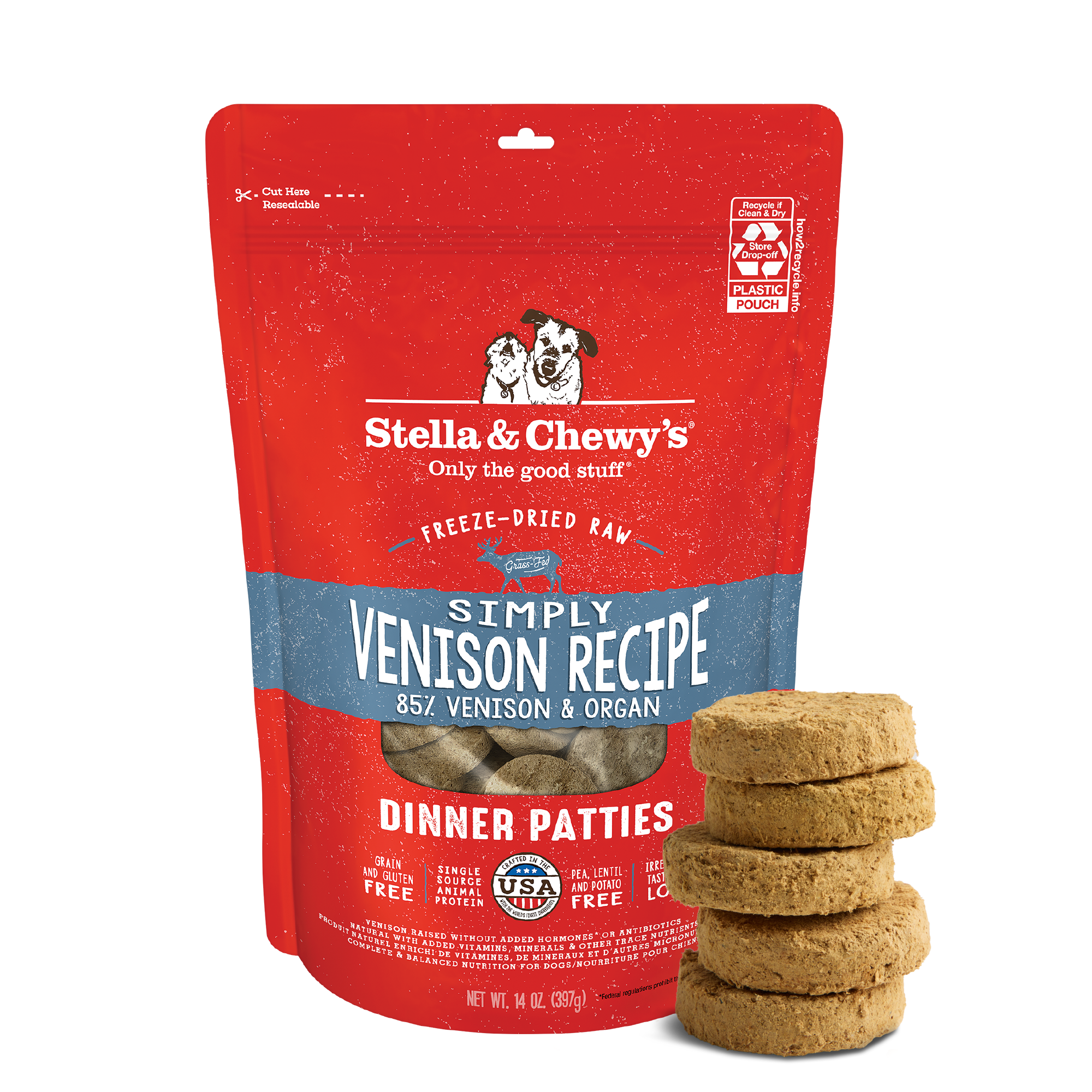 Stella & Chewy’s Freeze Dried Simply Venison Dinner Patties by Stella & Chewy's
