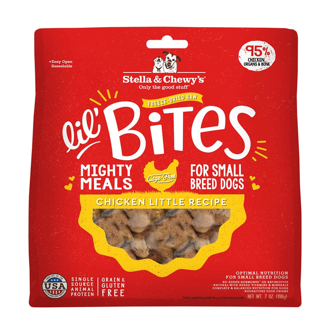Chicken Little Lil’ Bites - Freeze Dried Raw Dog Food for Small Breeds by Stella & Chewy's