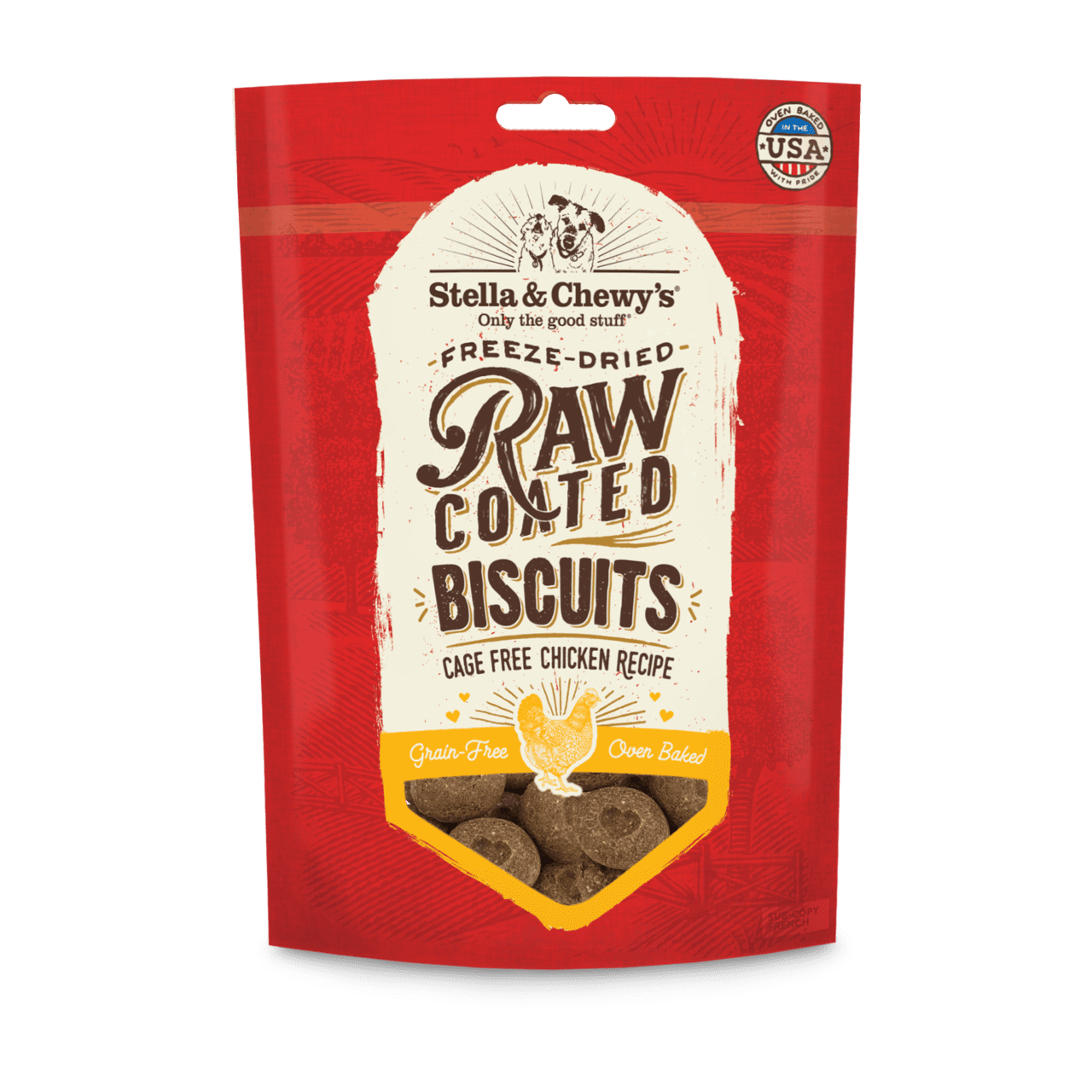Cage-Free Chicken Raw Coated Dog Biscuits by Stella & Chewy's