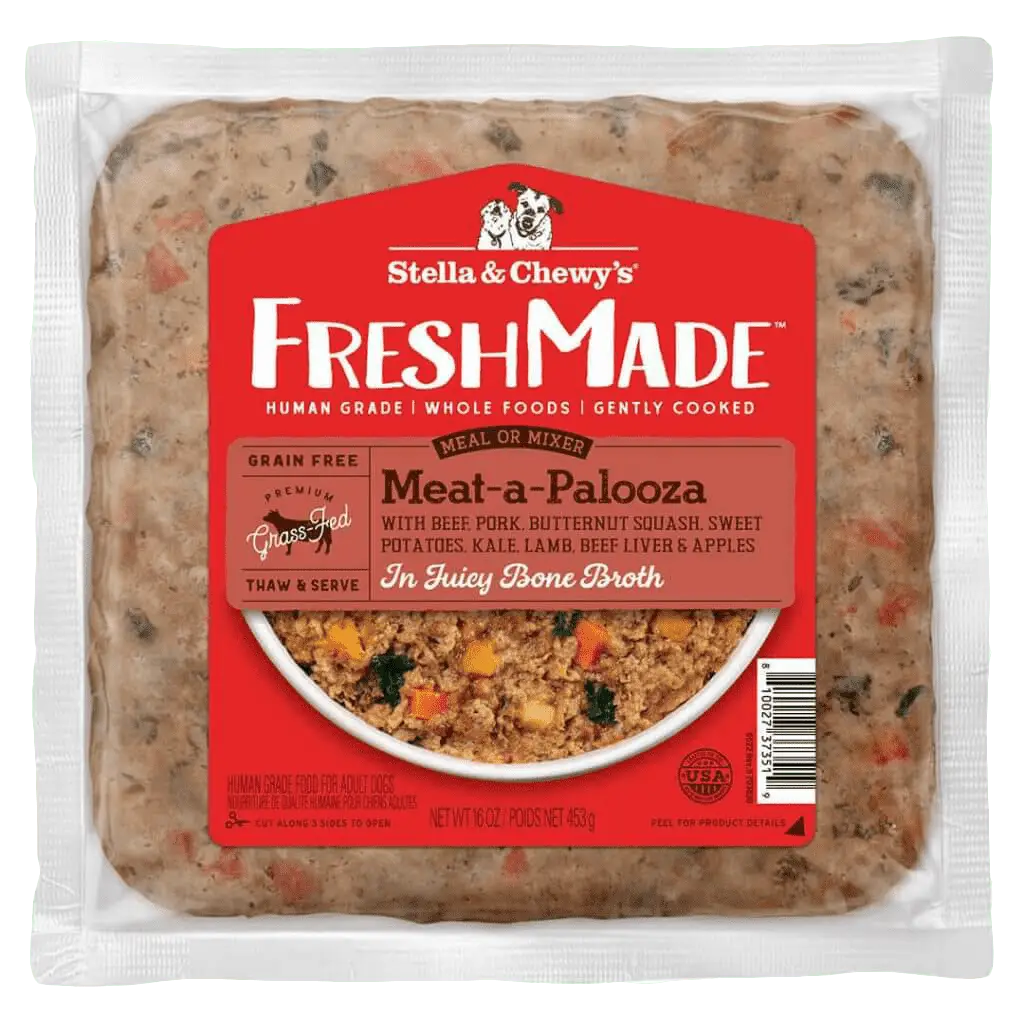 FreshMade Meat-a-Palooza: Fresh Dog Food, Gently Cooked & 100% Human Grade - Grain Free, Protein Rich & Low Carb by Stella & Chewy's