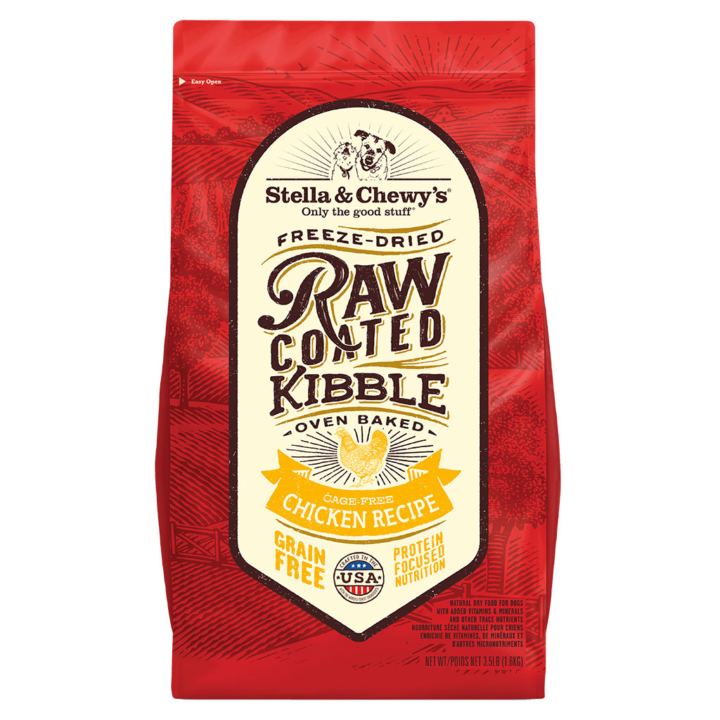 Raw Coated Grain Free Dog Food: Cage-Free Chicken Recipe Protein