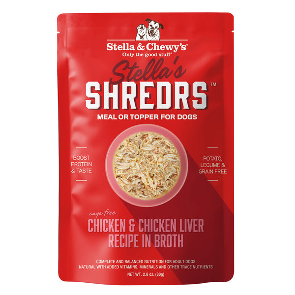 Stella's Shredrs Chicken & Chicken Liver Recipe in Broth