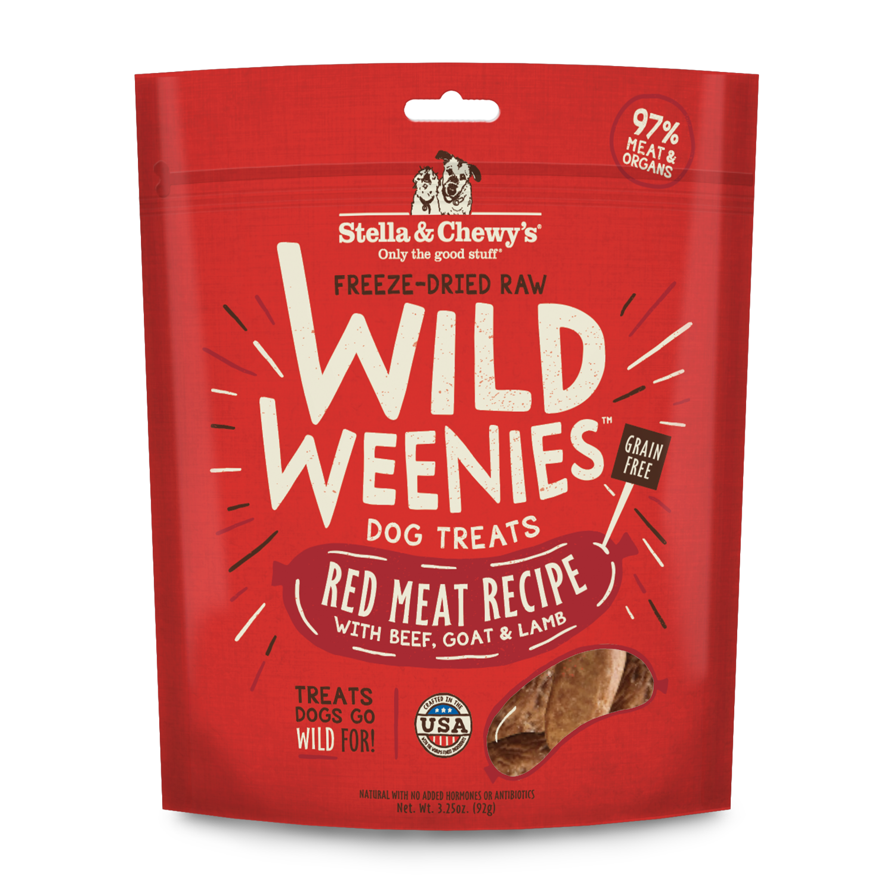 Red Meat Wild Weenies - Freeze Dried Raw, Grain Free High Protein
