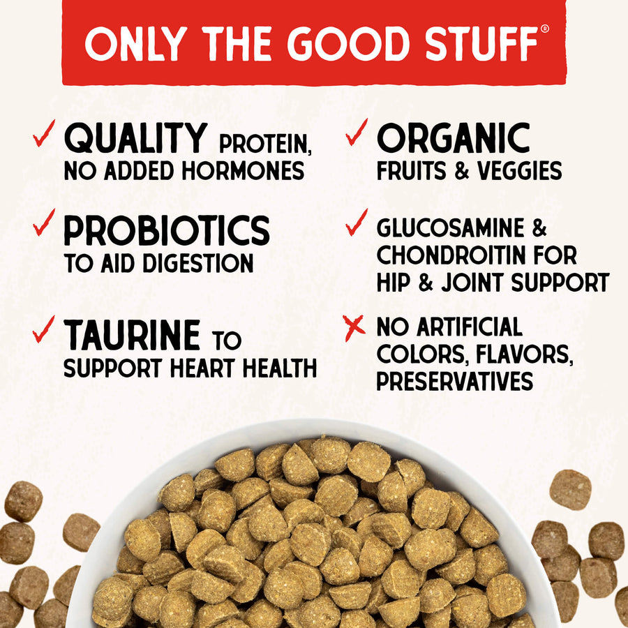 Raw Coated Grain Free Dog Food: Grass-Fed Beef Recipe - Protein Rich ...