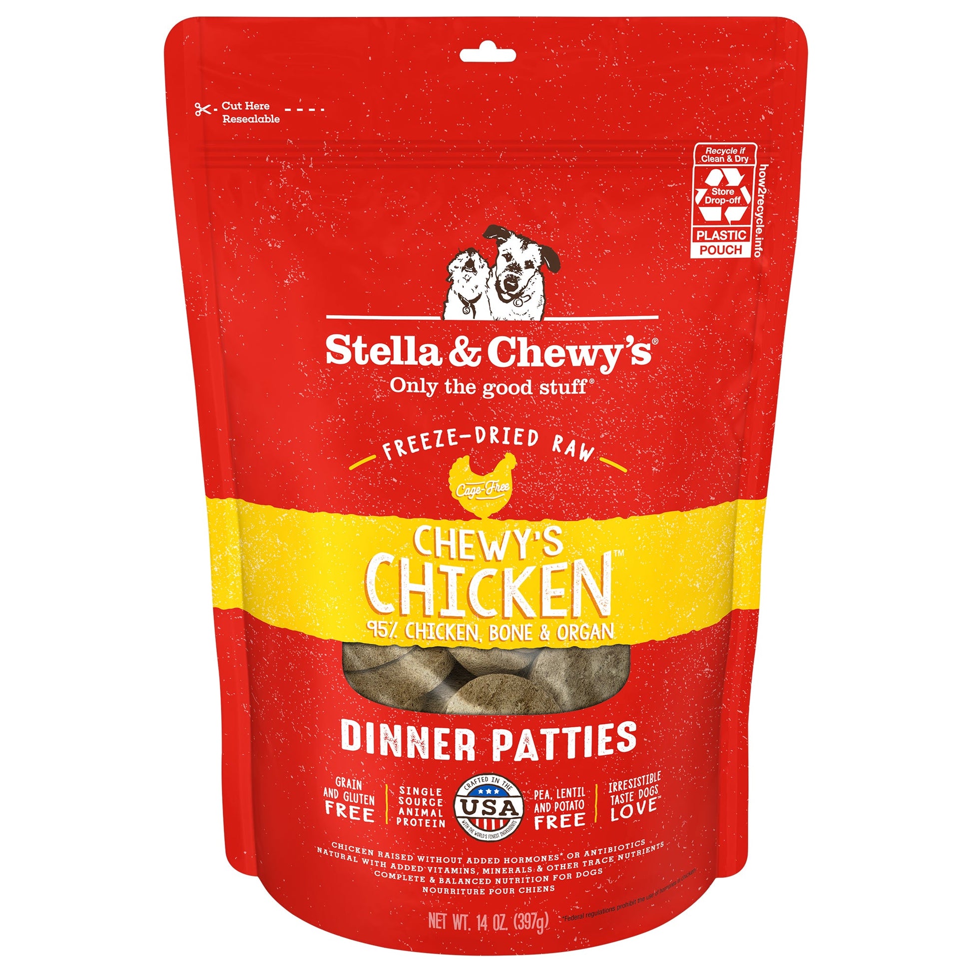Chewy’s Chicken Freeze Dried Dinner Patties - Premium Raw Dog