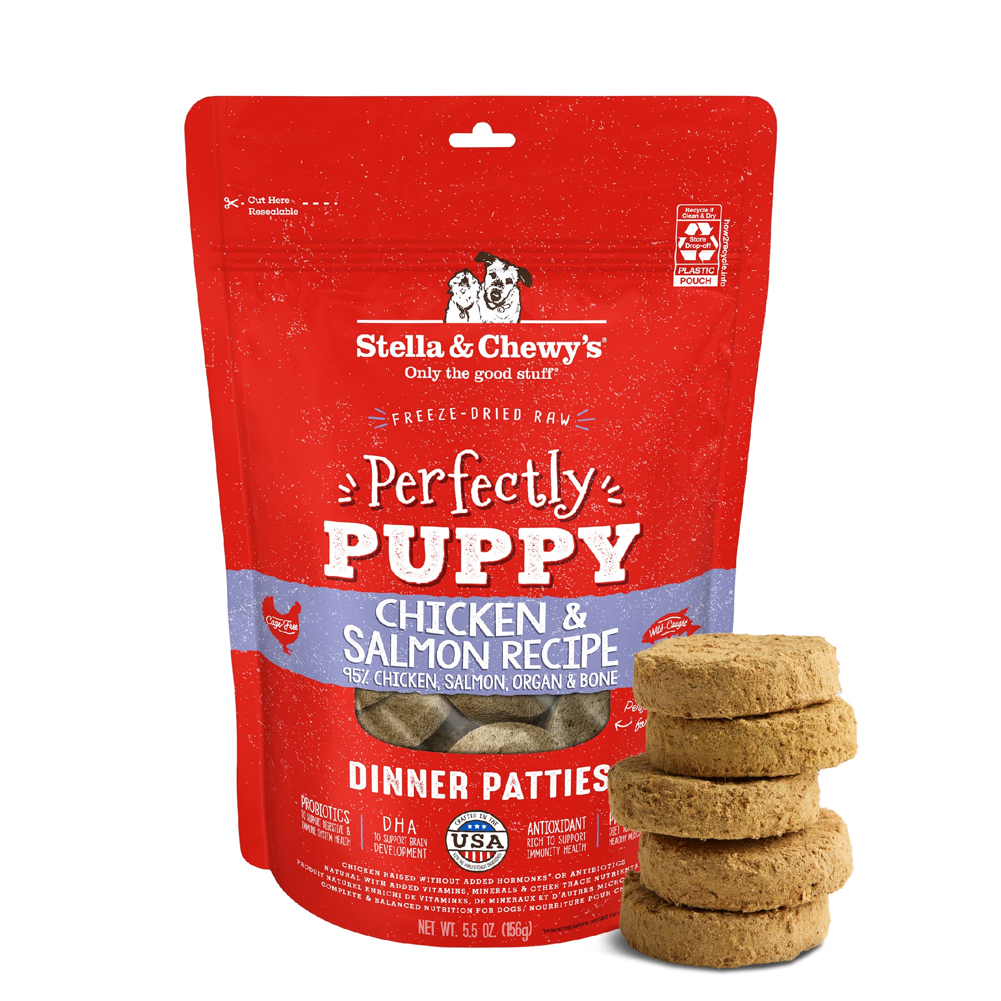 Harvest Chicken Freeze Dried Raw Patties for Dogs - 17.5oz