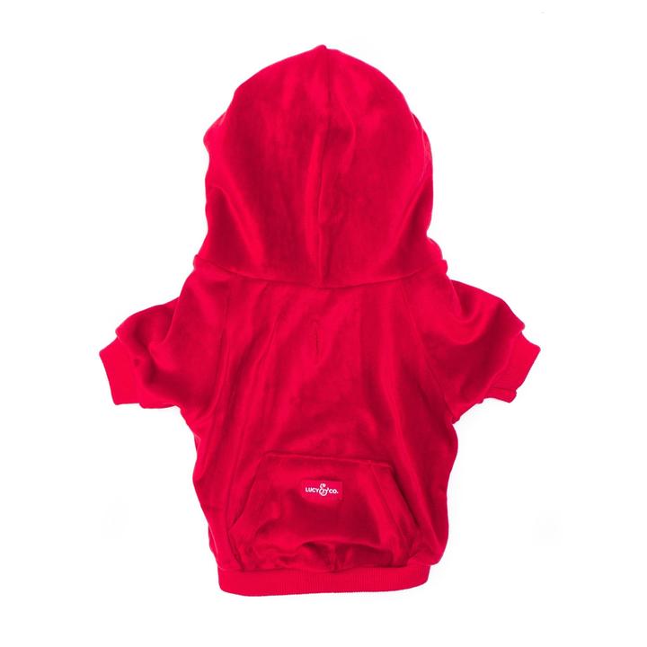 Lucy & Co Limited Edition! Ruby Red Velour Hoodie