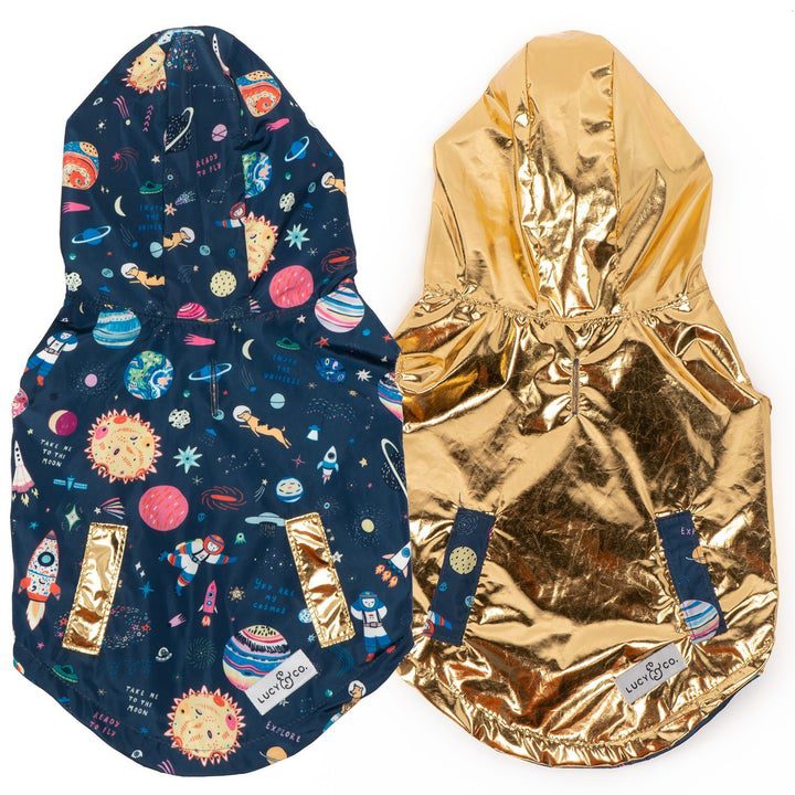 Space Themed Pet Raincoats