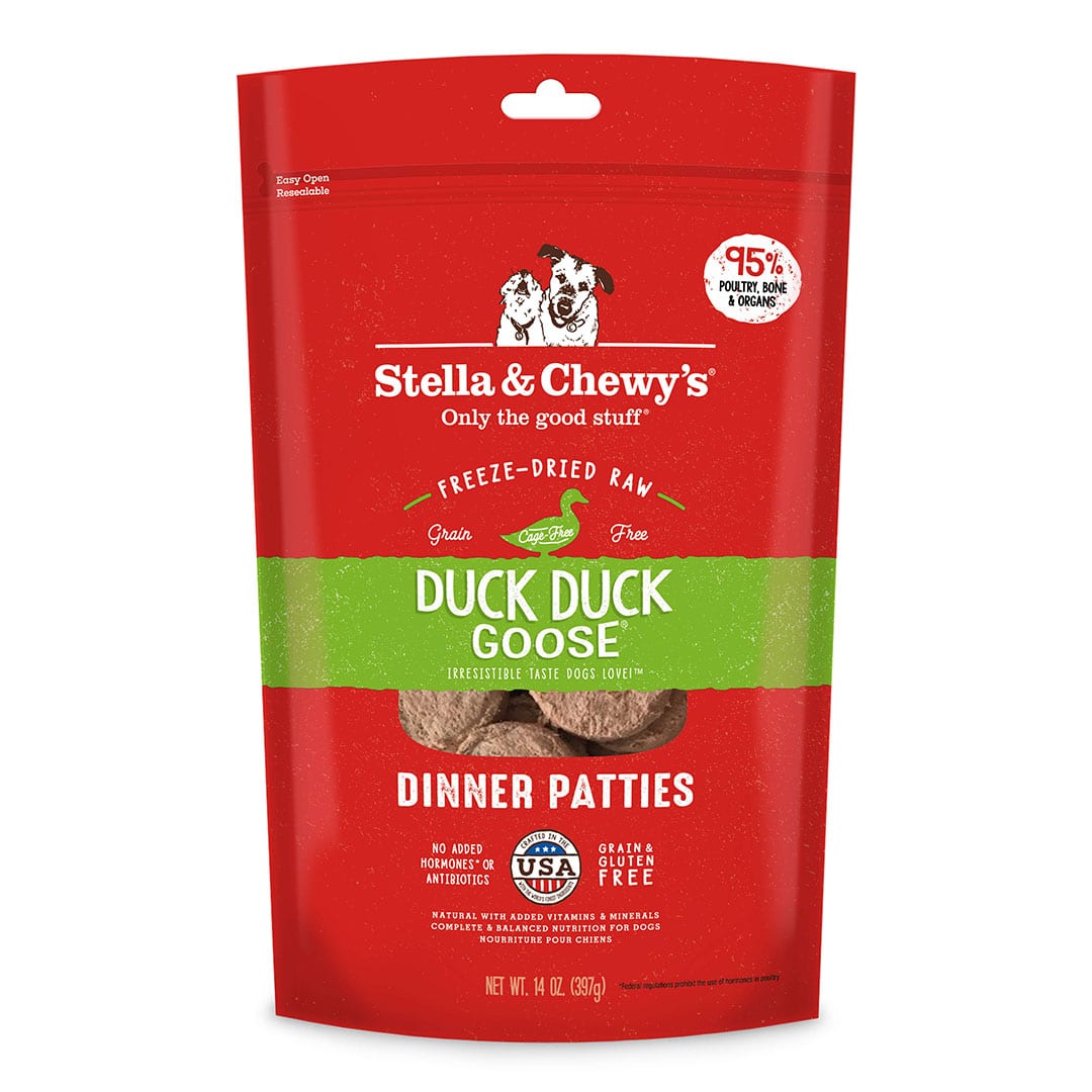 Duck Duck Goose Freeze-Dried Raw Dinner Patties front