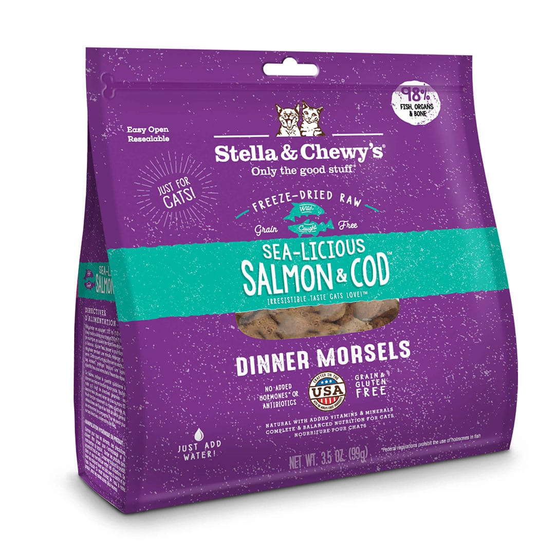 Sea-Licious Salmon and Cod Freeze-dried Raw Dinner Morsels front