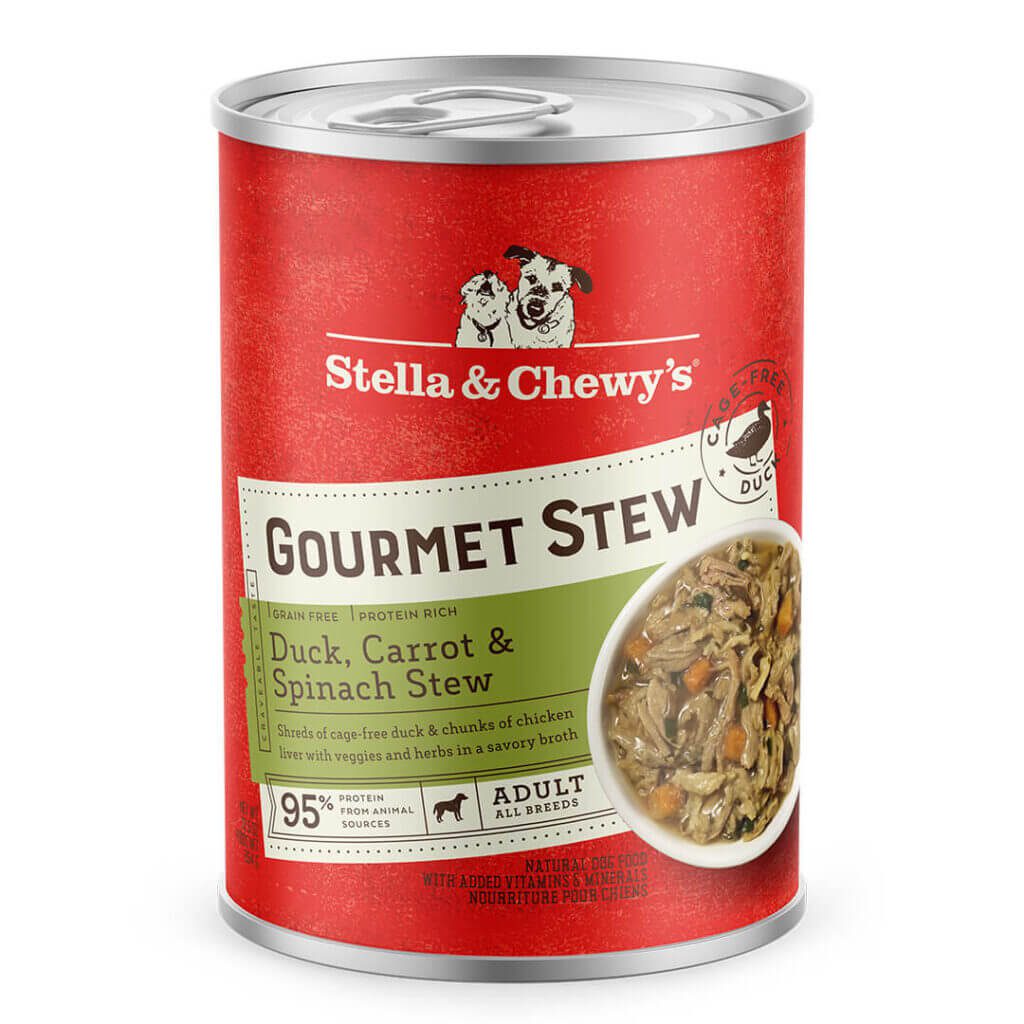 Gourmet Duck, Carrot & Spinach Stew for Dogs