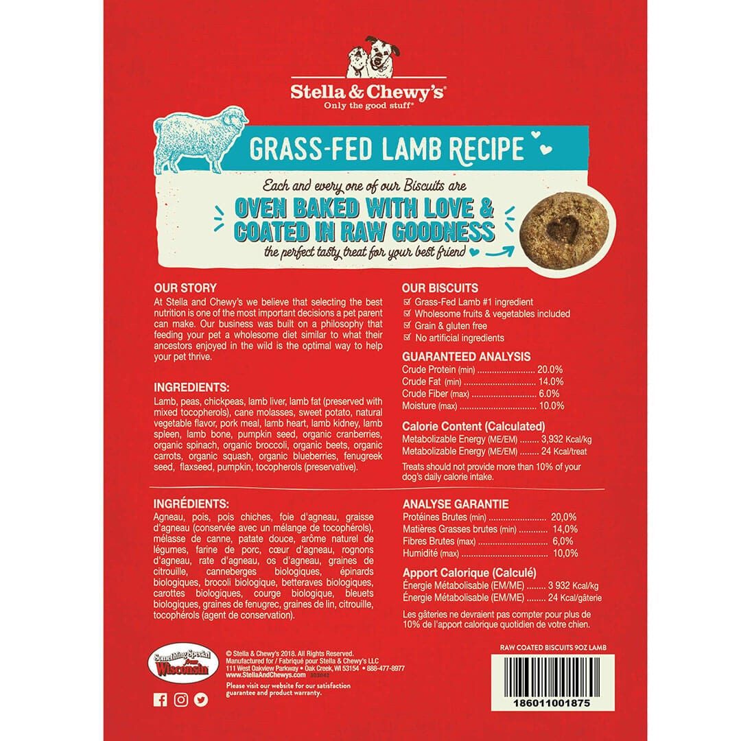 Grass-Fed Lamb Raw Coated Biscuits