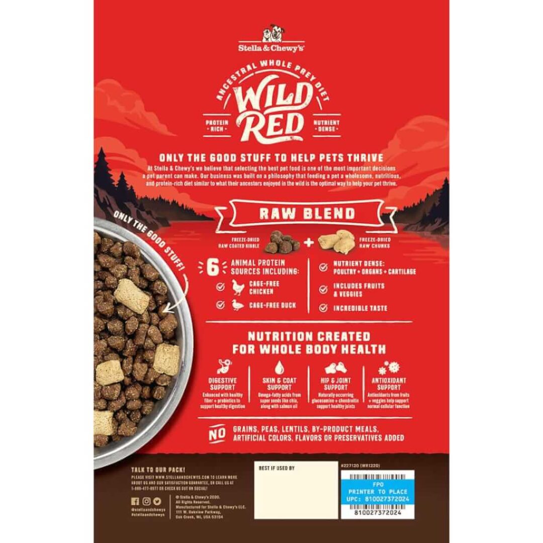 Wild Red Raw Blend Grain & Legume Free Prairie Recipe