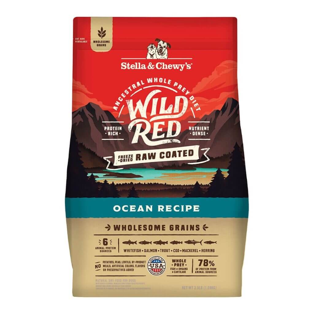 Wild Red Raw Coated Wholesome Grains Ocean Recipe