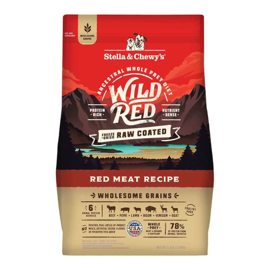 Wild Red Raw Coated Wholesome Grains Red Meat Recipe