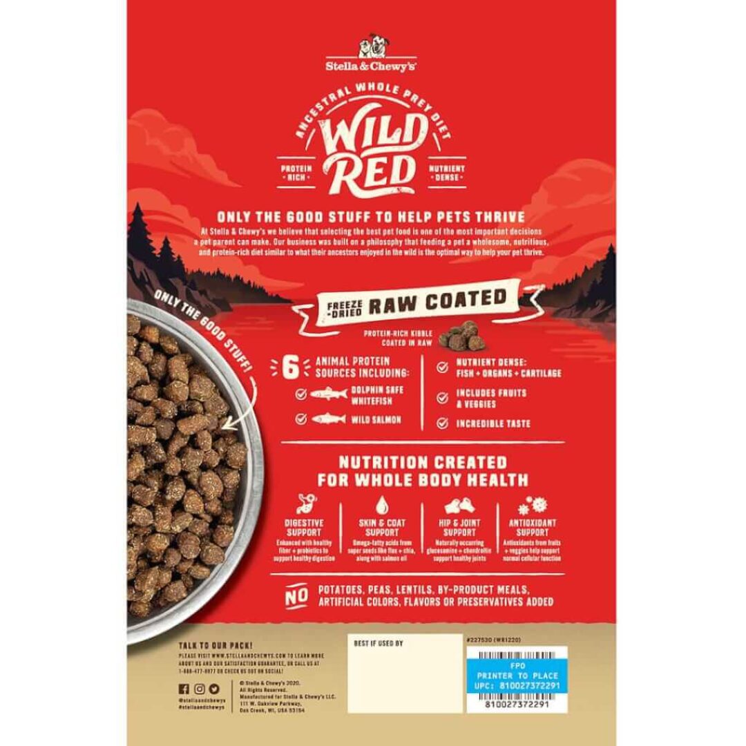 Wild Red Raw Coated Wholesome Grains Ocean Recipe