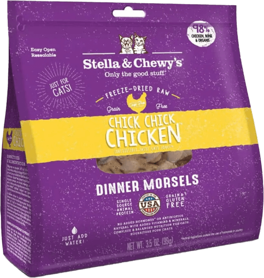 freeze dried raw chick chick chicken dinner morsels
