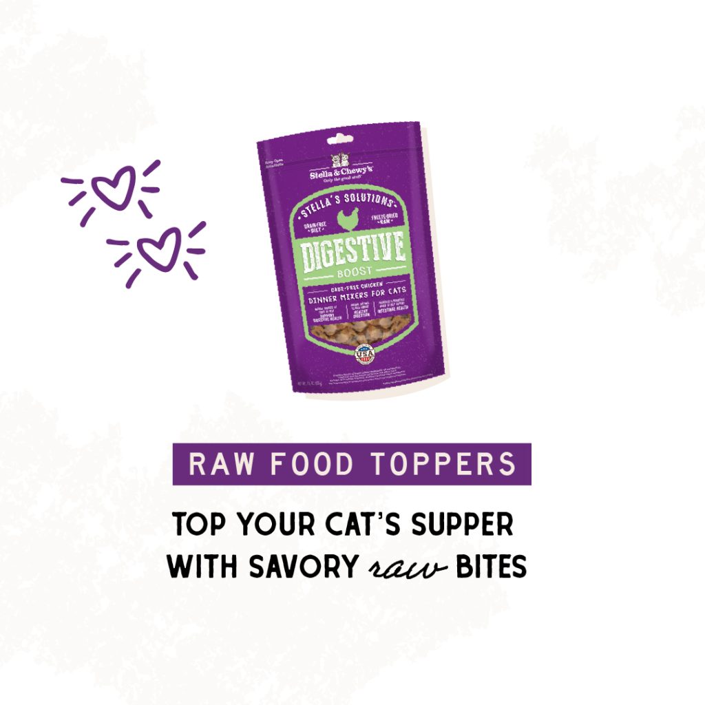 Raw Food Toppers | Top your cat's supper with savory raw bites