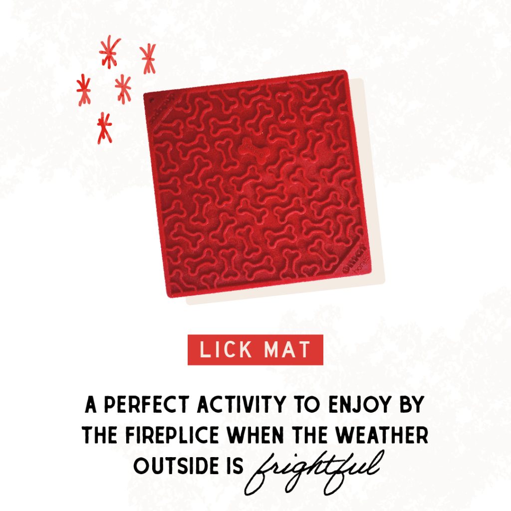 red lick mat dog gift guide